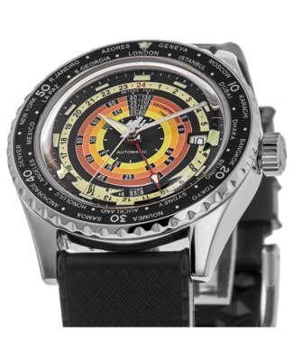 Pre-owned Mido Ocean Star Decompression Worldtimer Men's Watch M026.829.17.051.00