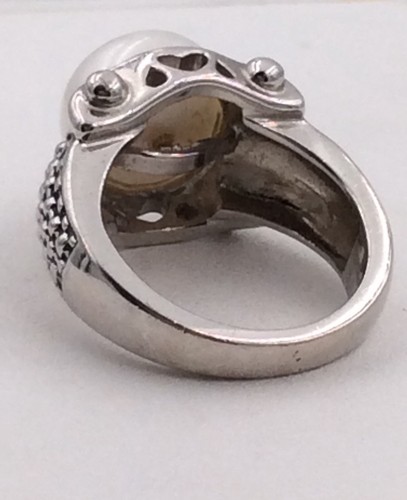 Sterling Silver Pearl Ring Size 7.25