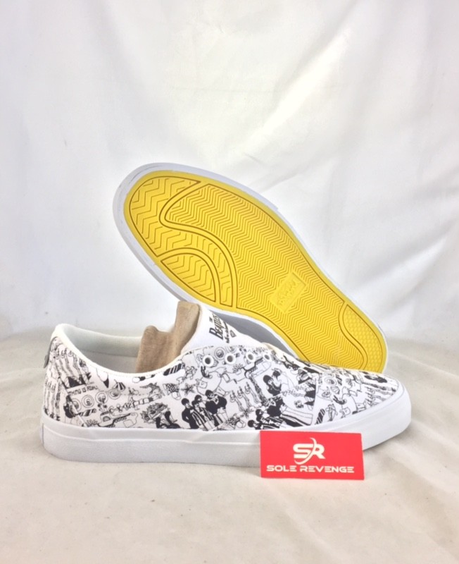 

13 Mens Diamond Supply Co. x The Beatles Avenue Белые туфли Желтая подводная лодка, Белый, Diamond Supply Co.