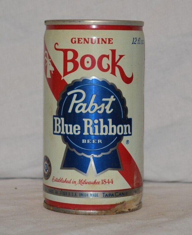 お気に入り Bock Genuine Ribbon Blue Pabst Vintage Beer eBay | B-48 Can ミュージシャン