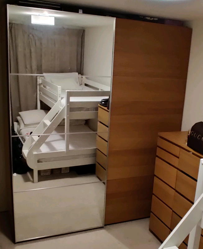 Large Ikea Pax Wardrobe With Sliding Doors In Camden London