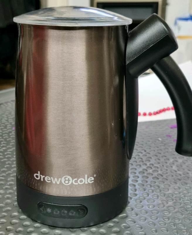 Drew&Cole Barista Frothiere Milk Frother, Electric Steamer in Currie