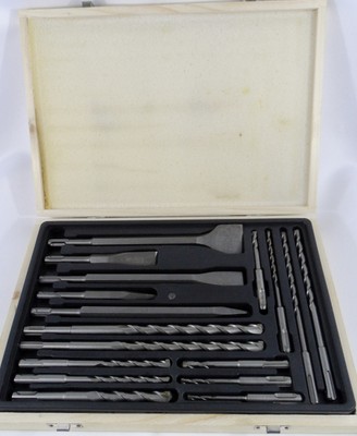 New 17pc Rotary Hammer Drill SDS Plus Bit Bits Chisel Set Concrete Fits Hilti