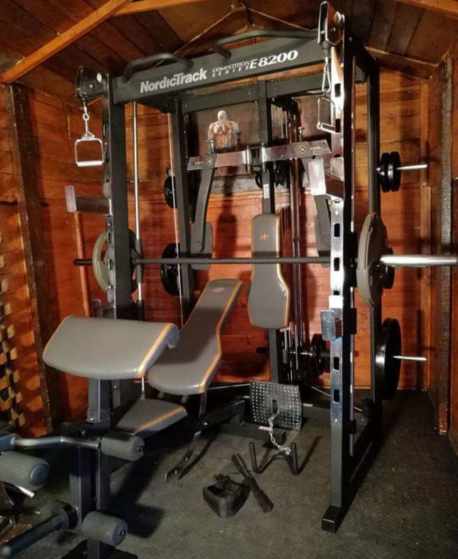 Smith Machine Pulley Cable Crossover 100 Kg Olympic Weights