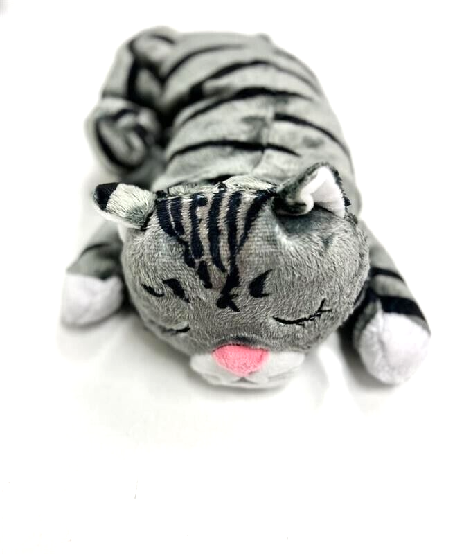 Huggie Kitty Pet Toy Gray The Companion That Helps Relax Your Pet w/ Heartbeat