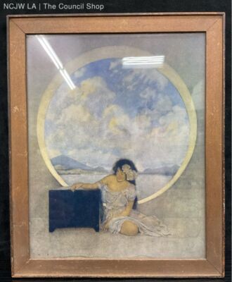 Original Maxfield Parrish PANDORA S BOX Print 1908