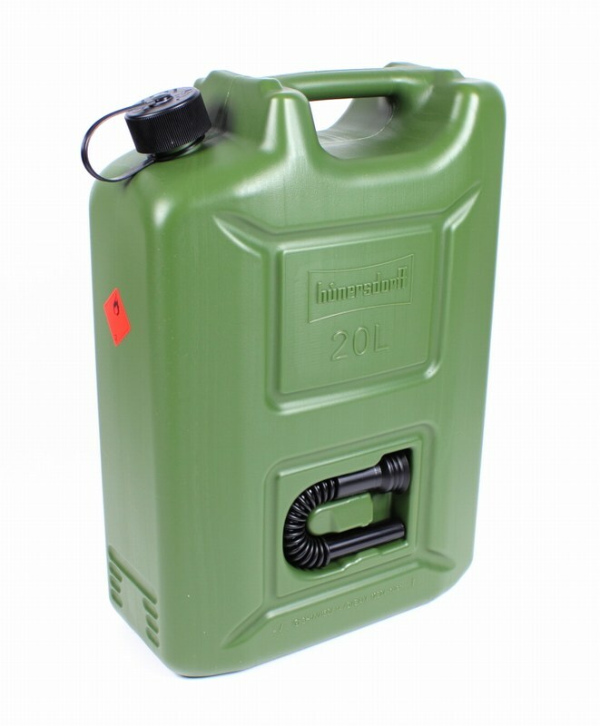 20l Jerrycan Carburant Bidon Vert Olive 20 Litre Admission Diesel E85