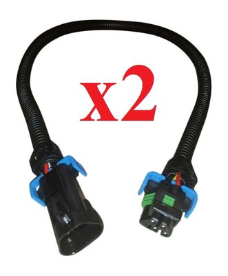TWO C6 Corvette Camaro 24'' GM Oxygen Sensor Extension Harness LS2 LS3 LS7 o2 02 