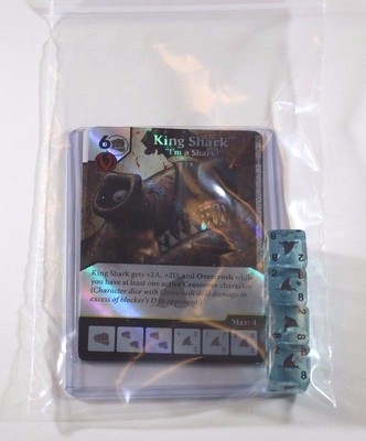 DC Dice Masters Green Arrow Flash * KING SHARK CUR Set RARE FOIL Uncommon 4 DICE
