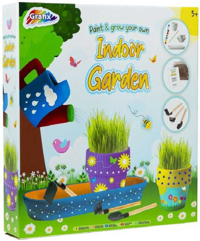 Paint & Grow Your Own Indoor Garden Kids Creative Craft Gift Children's Toys