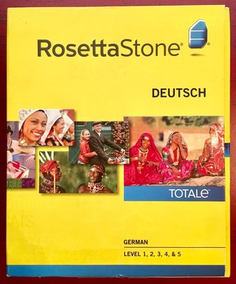Rosetta Stone V4 TOTALe German Level 15 Set for PC Mac Deutsch Brand New