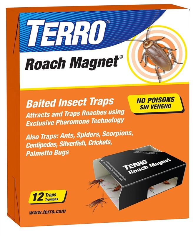 TERRO T256 Roach Magnet Trap, Solid