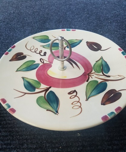 purinton slip ware pottery apple cheese/cookie plate?