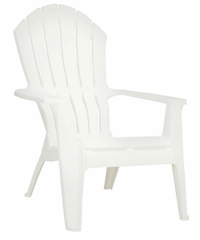 Adams RealComfort 1 White Polypropylene Adirondack Chair 