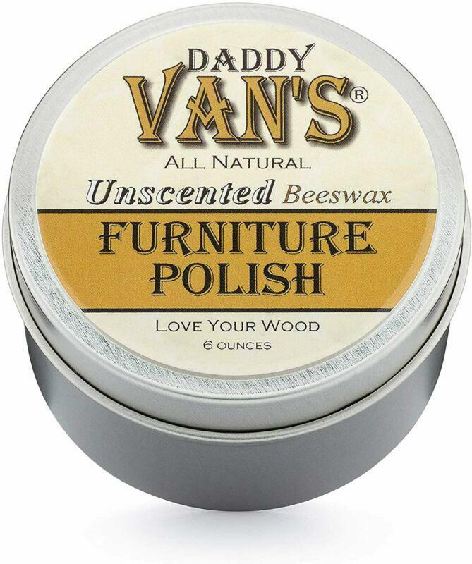 Daddy Van's All Natural Unscented Beeswax Furniture Polish Chemical Free Non-Tox