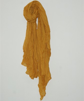 2017 Women Solid Pattern Long Cotton Wrap Scarf Shawl Soft Scarves Ginger Yellow