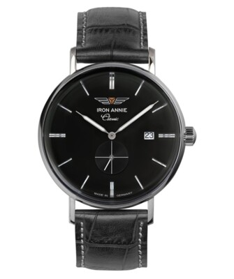 Pre-owned Annie Iron  Classic Series Swiss Quartz Watch 41mm Case Black Dial 5938-2
