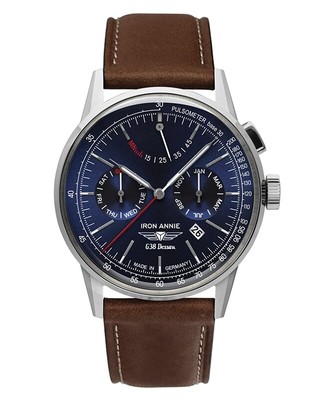 ANNIE IRON ANNIE G38 DESSAU AUTO WATCH PWR RES DAY/MTH 42MM BLUE DIAL 5362-3