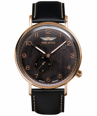 Pre-owned Annie Iron  Amazonas Impression Quartz Watch 5atm 41mm Case Black Dial 5936-2