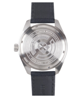 Pre-owned Swiss Military Cx  Mirage Pilot Watch Swiss Quartz Date 10atm Black Dial 2856