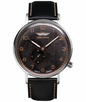 Pre-owned Annie Iron  Amazonas Impression Quartz Watch 5atm 41mm Case Black Dial 5934-2