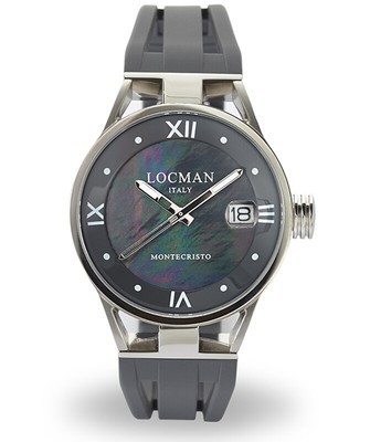 Pre-owned Locman Watch Montecristo Lady Only Time Quartz Movement 10atm 34mm Blk Mop Dial