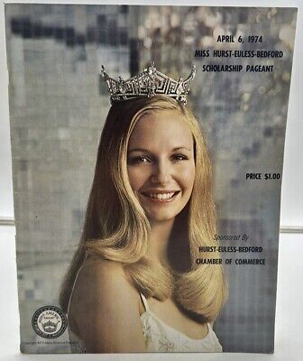 Original 1974 Miss Hurst Euless Bedford Texas Pageant Program / Miss America