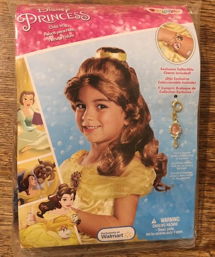 Disney Belle Princess Wig New Dress Up Child Size