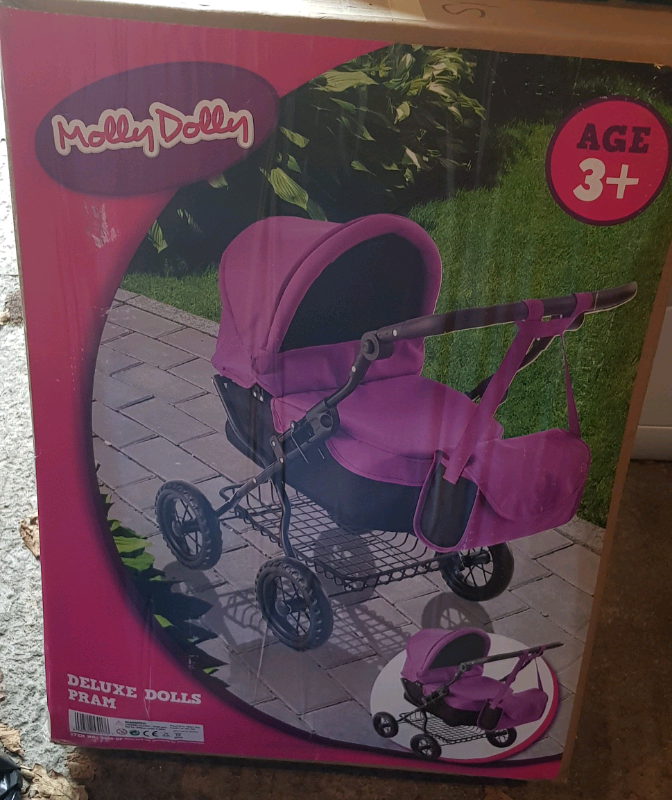 molly dolly deluxe dolls pram