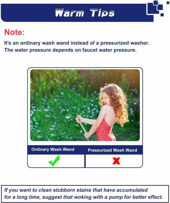 High Pressure Power Auto Car Truck Washer Spray Nozzle Water Gun Hose Universal