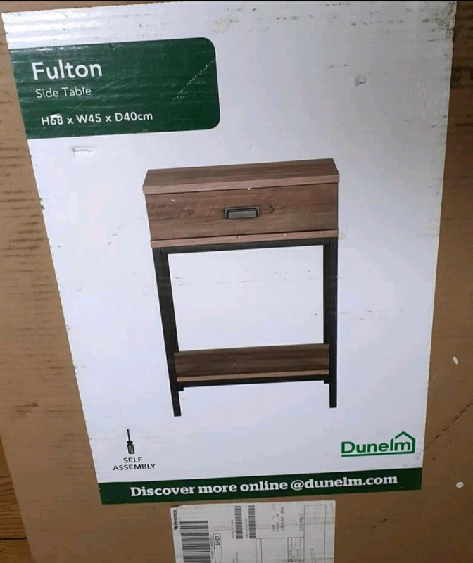 Dunelm Side table BOXED RRP £79 in Louth, Lincolnshire Gumtree