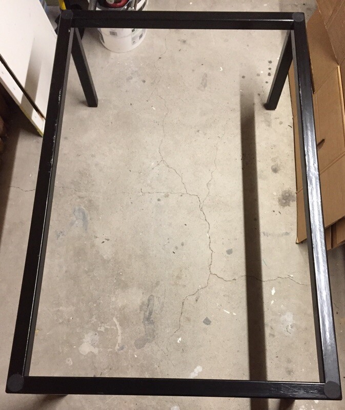 Tischgestell aus Metall 120 x 80 x 45 cm (LxBxH)