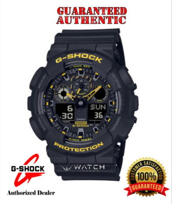 Casio G-Shock GA100CY-1A Analog Digital Black and Yellow Watch