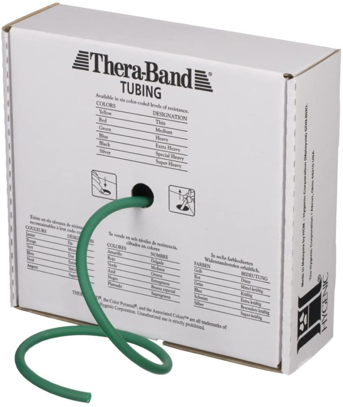 TheraBand Resistance Tubes, Professional Latex Elastic Tubing