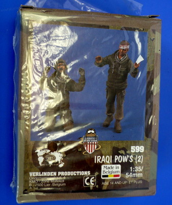 Verlinden 1/35 Iraqi POWs Iraqi Tankers Surrendered Iraq War 2 Figures 599