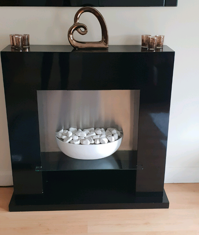 Next Black Gloss Electric Fireplace In Lisburn County Antrim Gumtree