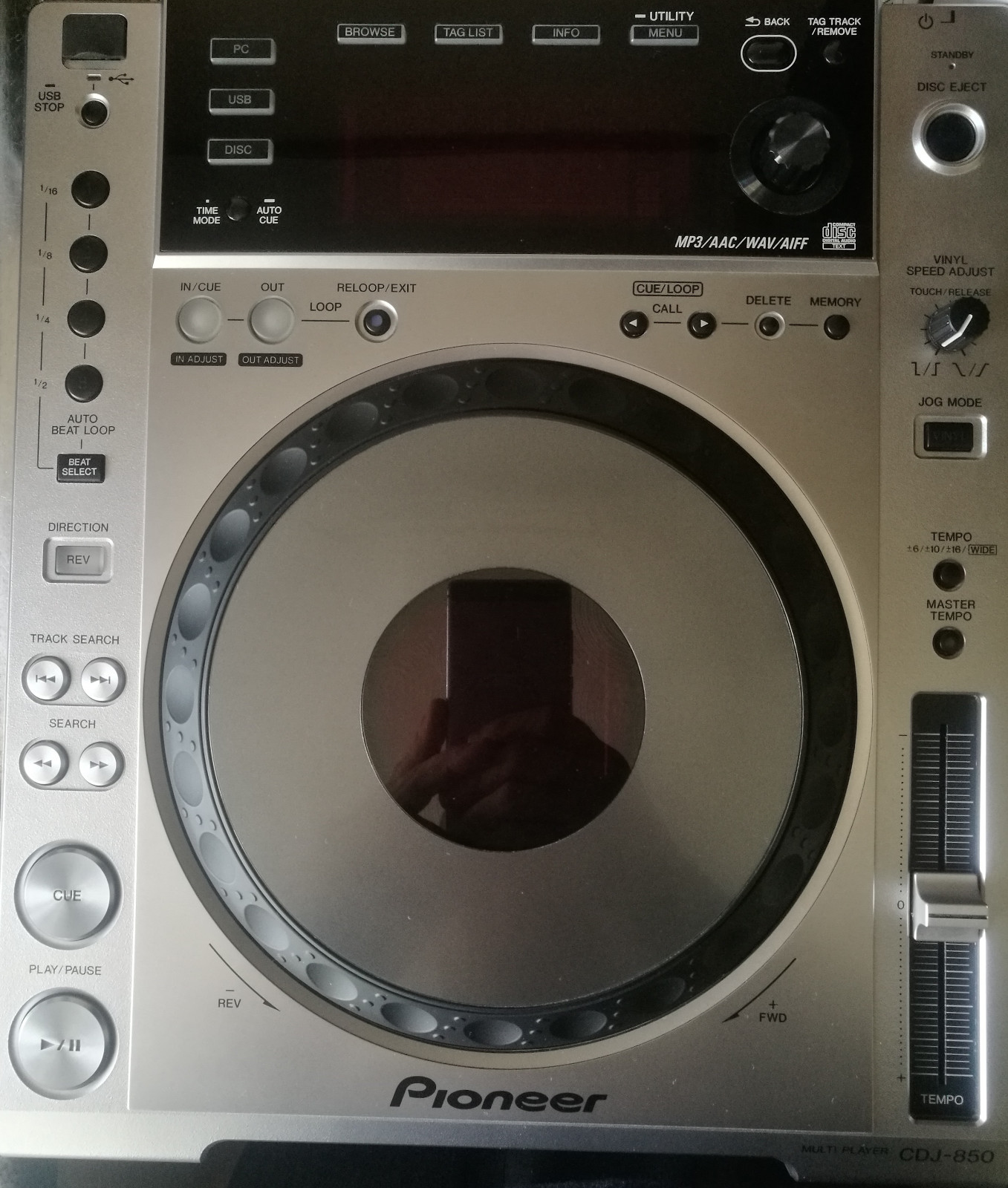 Pioneer CDJ 850  CD-Player/Turntable