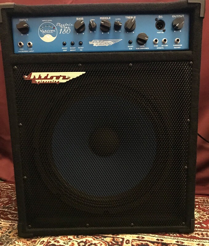 Ashdown Electric Blue 180 Watt bass guitar amp combo amplifier in