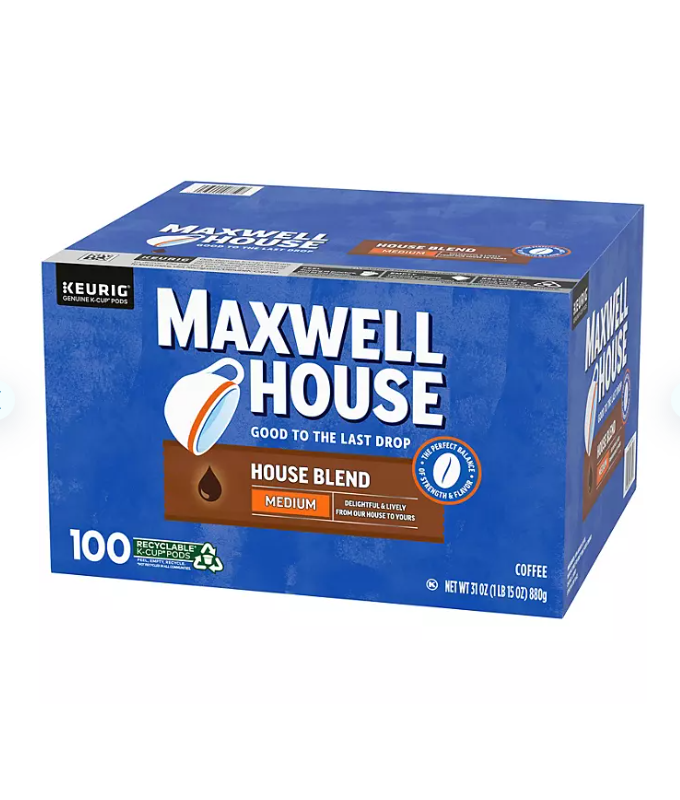 Maxwell House Medium Roast House Blend Coffee K-Cups (100 ct