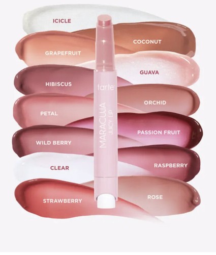 TARTE maracuja juicy lip balm Hybrid Gloss Balm New In Box White Peach