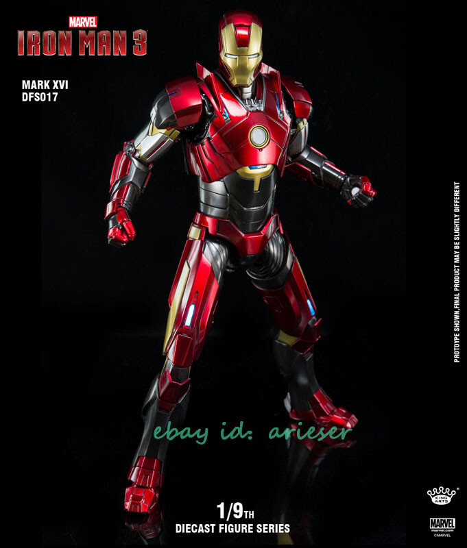 King Arts 1/9 DFS017 Alloy Movable Iron Man Mark 16 Alloy Action