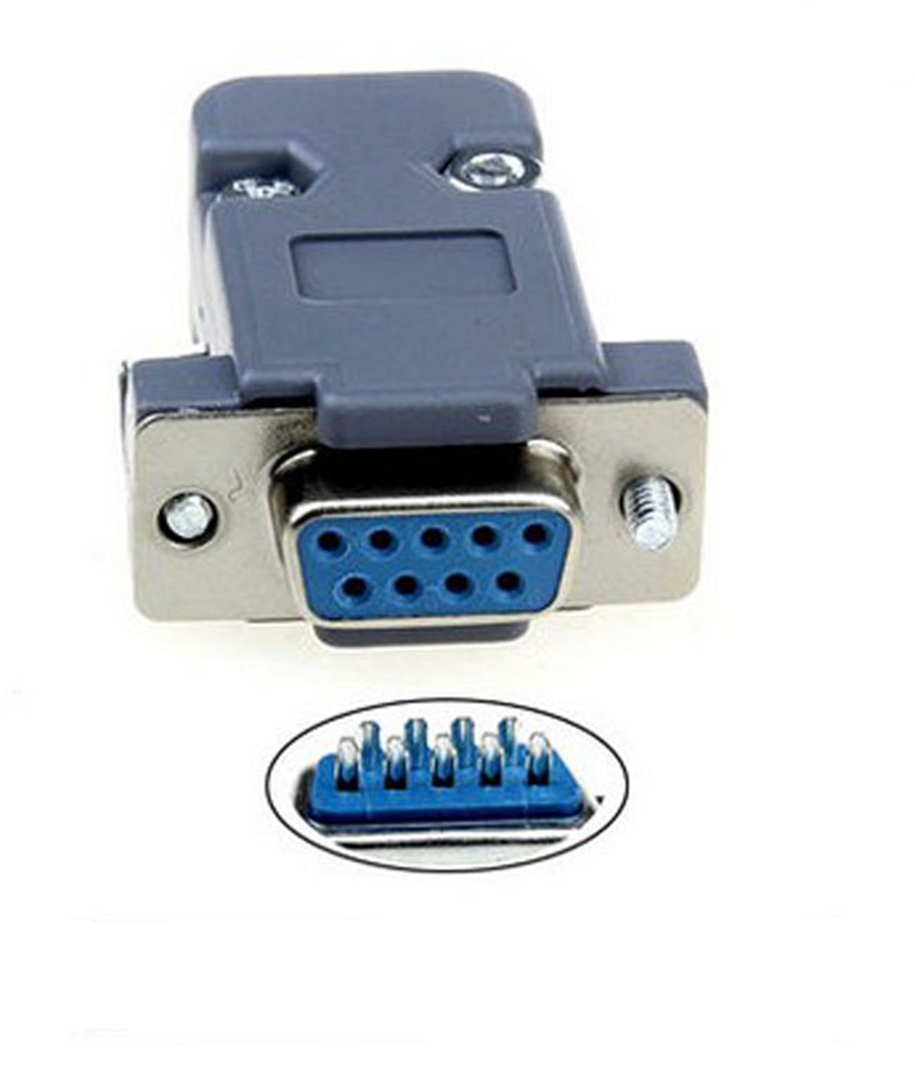 5PC 9 Pin Female D-Sub Socket Solder Connector RS232 Serial DB9