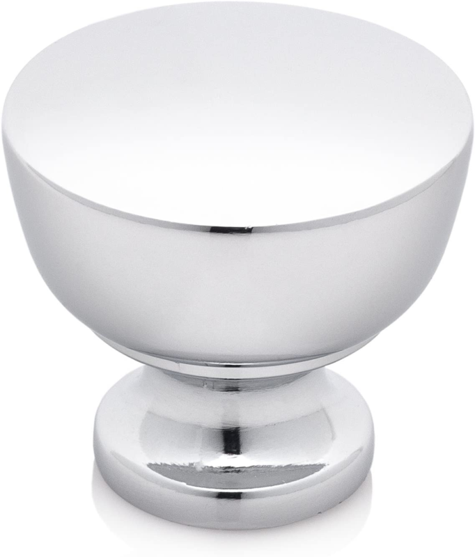 Southern Hills Polished Chrome Cabinet Knobs - Pack of 5 - Round Cabinet Knobs -