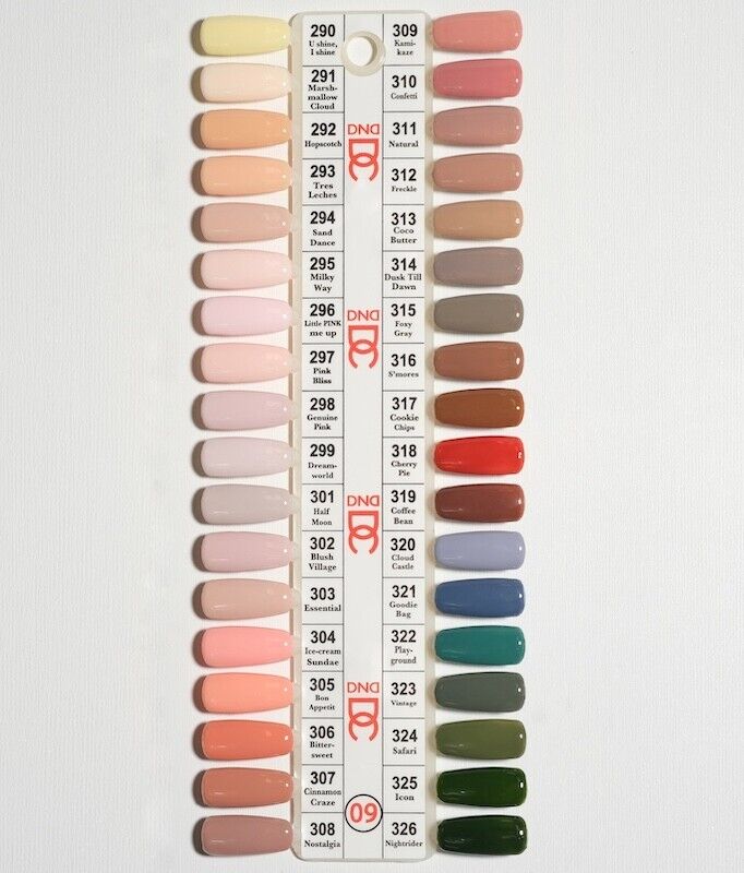 Color Sample Chart  Fall 2021 Single #9
