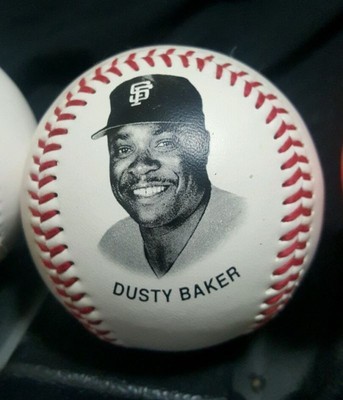 1993 San Fransico Giants Chevron Team Stars Fotoballs w/ Display stand