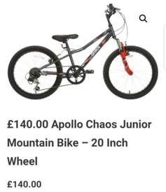 Apollo Chaos Junior Mountain Bike Flash 