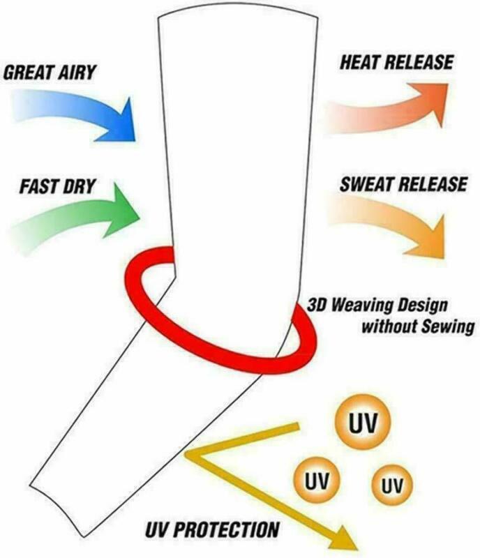 20 PCS Cooling Sleeves Tattoo Arm Cover Basketball Sport Outdoor UV Sun Summer