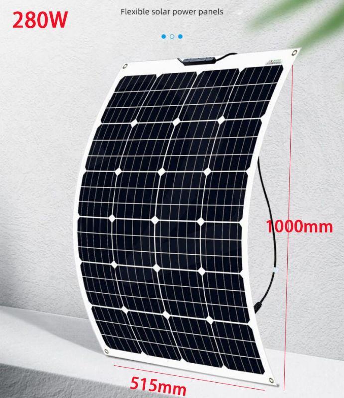200W-280W Watt Flexible Solar Panel 18V Battery Charger Car Camping RV Marine US