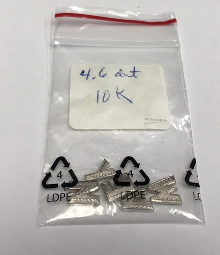 Solid 10K White Gold 4.6 DWT 7 Grams Initials Letter Jewelry Scrap Not