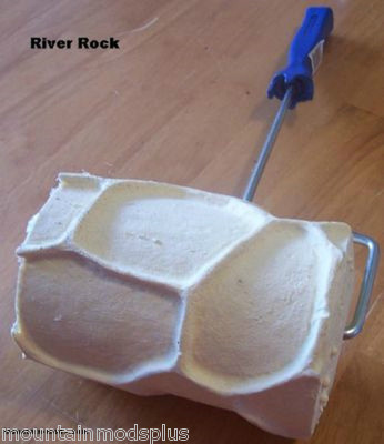 Concrete Cement Landscape Curbing River Stone texture Imprint Roller Stamp New